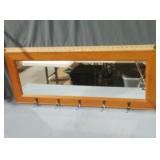 36"x15"  Beveled Mirror w/ Hooks