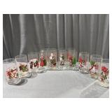 (14) Holly Hobbie Coca-Cola Christmas Glasses