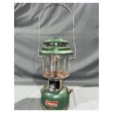 Colman 220J 1977 lantern Pyrex glass made USA