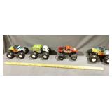 Hot Wheels monster trucks five in tall by seven