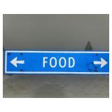 Highway Food arrow sign 53ï¿½x12ï¿½