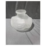 Coleman Style Draped Satin/Clear Finish Glass