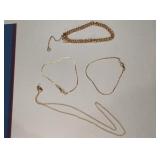 1/20 14k Gold Filled Bracelets X2 12 K Gold