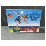 Gulf Collector Series Airplane Bank Die Cast Metal