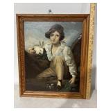 Henry Raeburn Painting, ï¿½Boy and Rabbit"