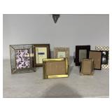 (8) Glass, Metal, Wooden Picture Frames