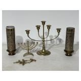 Brass Thai Dancing Goddess & Candelabraï¿½s