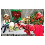 Christmas decor Reese tree toppers lights ribbons