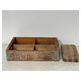 Town Club Beverages Crate & Cutting Block