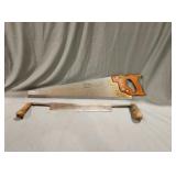 Draw Shave 14" Blade & Craftsman Hand Saw 26"