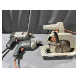 Black & Decker 2 Drills & Circular Saw