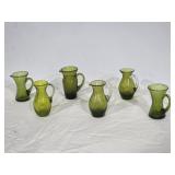 Olive Green Pilgrim Crackle Glass Miniature