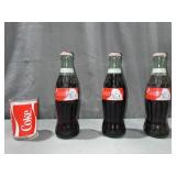 Coca-Cola seasons greetings bottles & glass