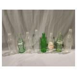Antique coca cola bottles lot of 8 ft a rare