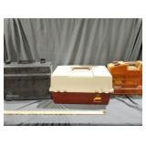 3 tackle boxes Plano, Fenwick, Flambeau