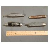Vintage Jack knives camillus camp King clauss