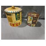 Vintage Barrett wear made in England biscuit tins