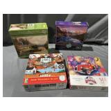 (4) 500-1000 Piece Puzzles