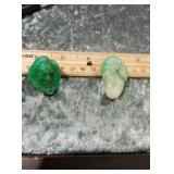 Two carved faces Jade