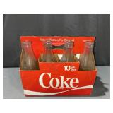 10Oz 8 pack coca-Cola glass bottles & carrier
