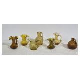 Topaz Amber Pilgrim Rainbow Crackle Glass