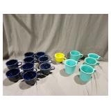 Fiesta ware coffee mugs