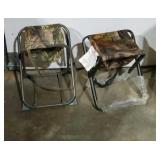Portable camouflage hunting chairs