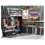 Dvds, VHS, and cd movies