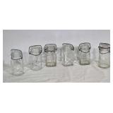 (6) Half Pint Bail Jars