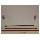 Vintage Brass/Wood Logging Rulers