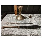 Weighted Sterling candlestick salt and pepper