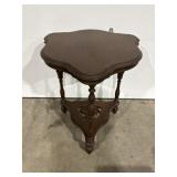 Antique Walnut Victorian Style Scalloped Edge