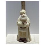 Fenton Ivory Christmas Santa W/ Kitten  #