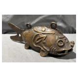 Antique Japanese Bronze Fish Bell/Gong 12"