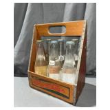 Pepsi:Cola Double Dot Wooden (6) pack Carrier