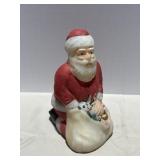 1999 Fenton Satin Hand Painted Santa