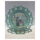 Fenton Birth of a Savior-The Arrival Hand Painted