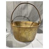 Antique Heavy Brass Pot w/ Handle