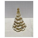Fenton Golden Iridescent Christmas Tree with
