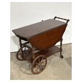 Imperial Furniture Co. Mahogany Drop Leaf Tea Cart