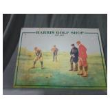 16,5  in x 12 in Harris golf shop est 1923,