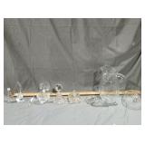 Vintage clear glass perfume decanters glass