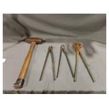 Craftsman 40 oz King blacksmith hammer and three