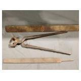 Hibbard hoof nippers Stokes Bros farrier rasp