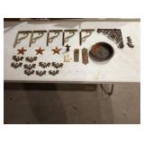 Brass and cast iron brackets figures hardware