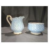 Royal Albert crown China cream and sugar