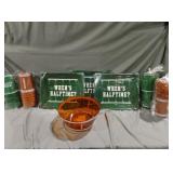 Football themed party supplies 32 oz stackable