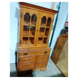61 in high two piece China cabinet