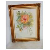 Oil on canvas 23.5 x 30 in w frame  signed hills