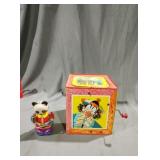 Mattel metal Jack in the box wind up metal